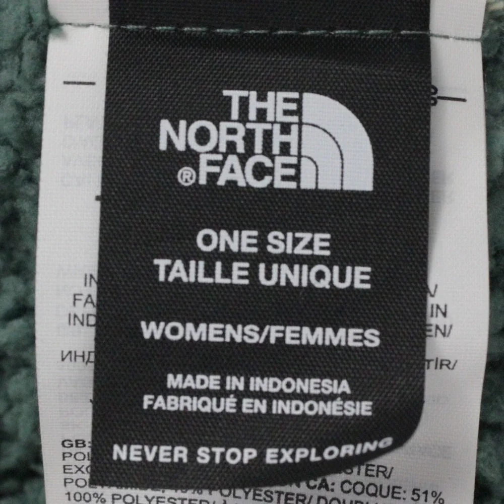 The North Face Salty Bae Lined Beanie Dark‎ Sage One Size Womens Fuzzy Cozy Hat